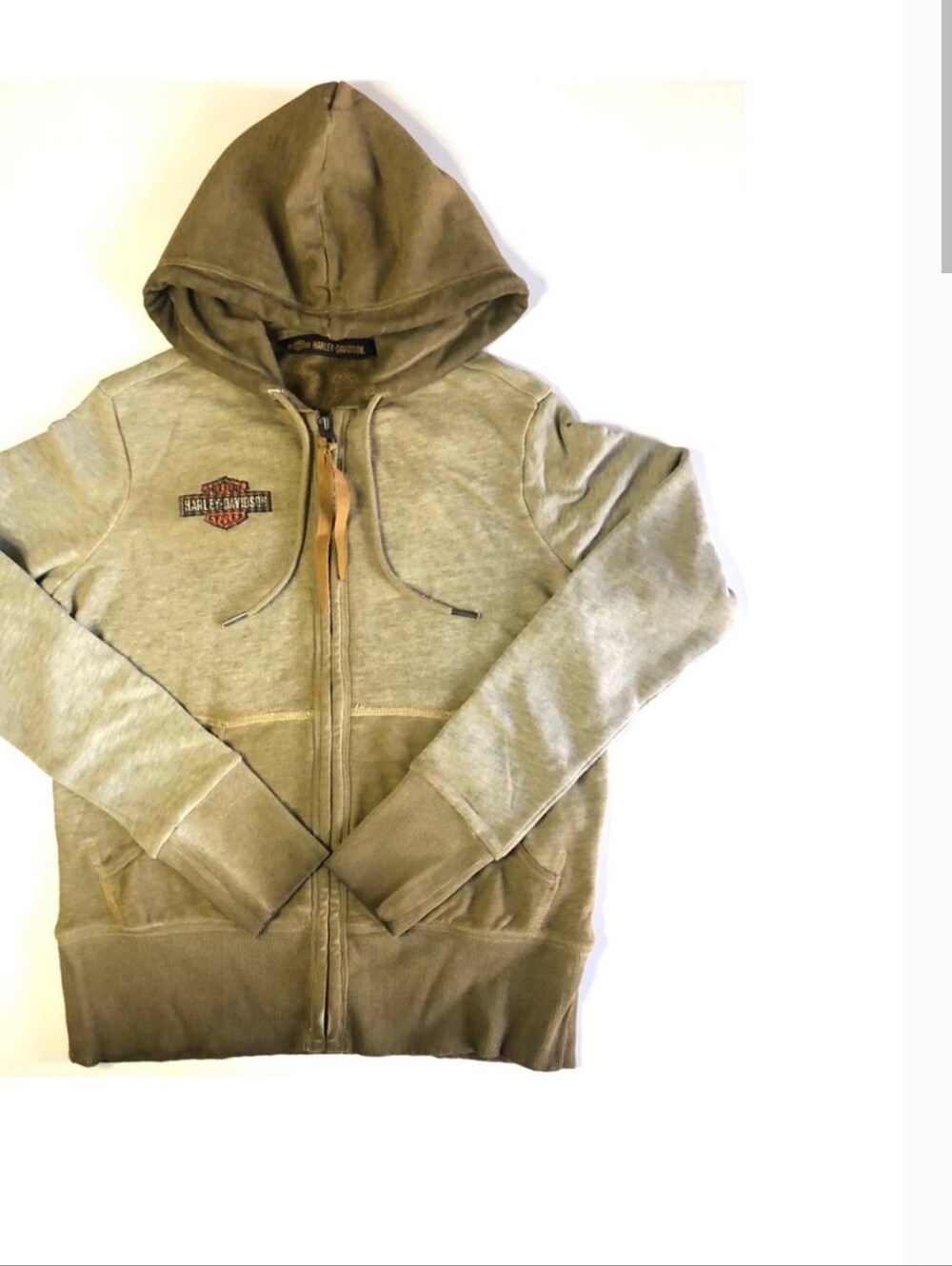 Harley-Davidson  Olive Zip-Up Hoodie Jacket